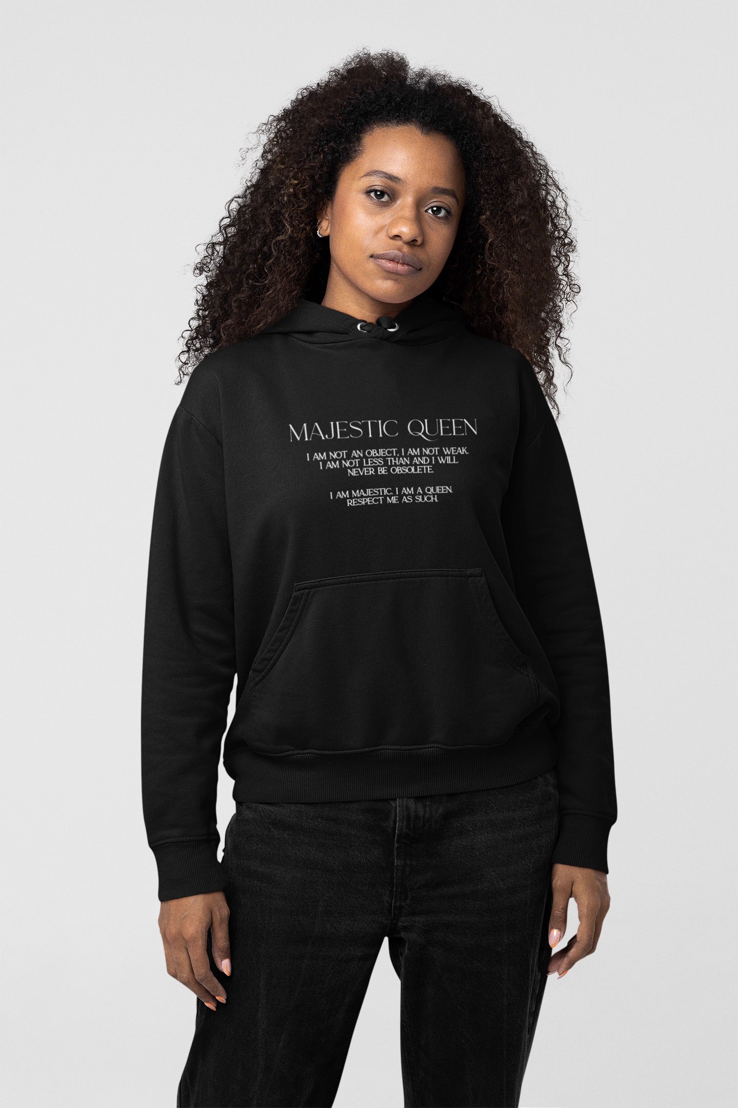 Majestic Queen Black Pullover Hoodie
