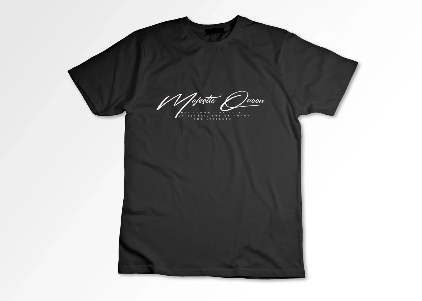 Majestic Queen Redefined Black Short Sleeve T-Shirt